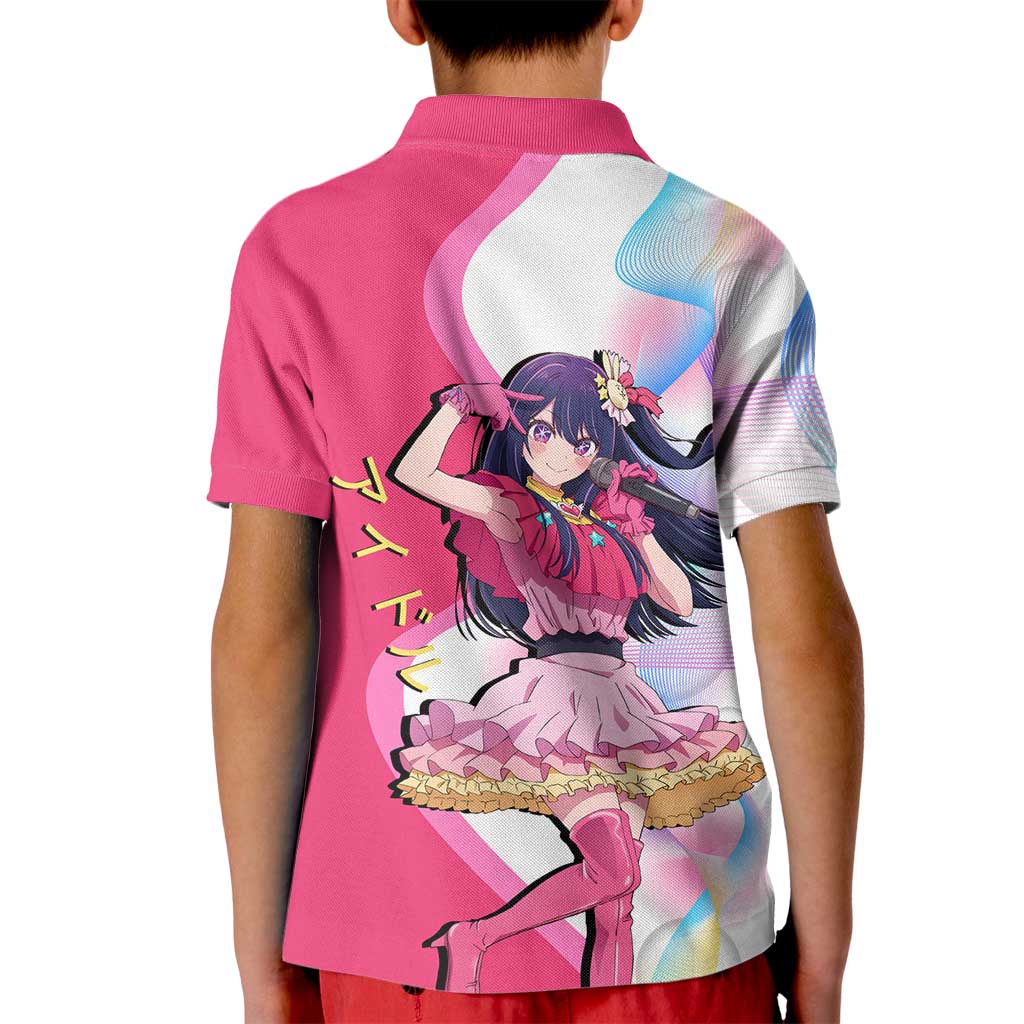 Ai Hoshino Idol Kid Polo Shirt Sparkling Idol Anime Style