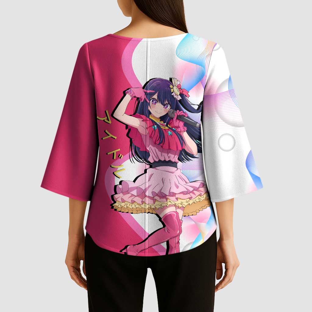 Ai Hoshino Idol Kimono Sleeve Blouse Sparkling Idol Anime Style