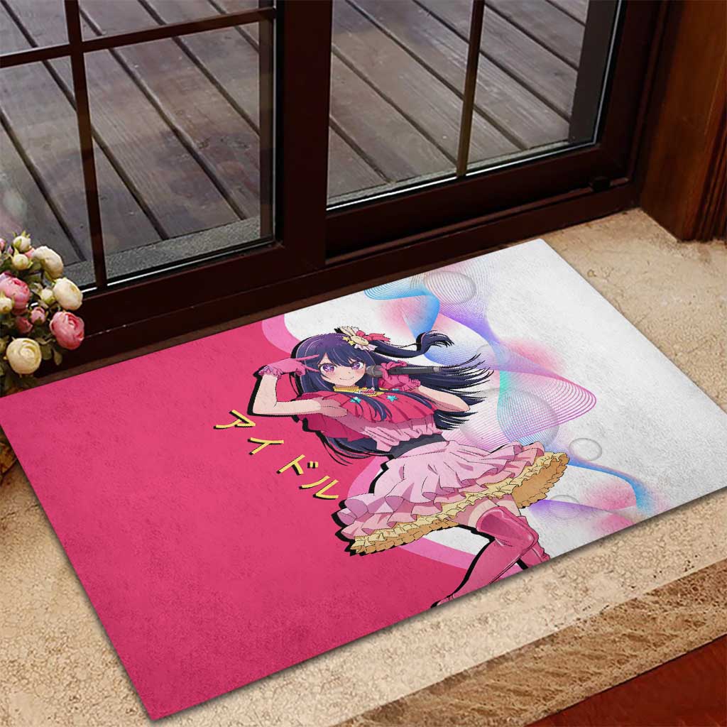 Ai Hoshino Idol Rubber Doormat Sparkling Idol Anime Style