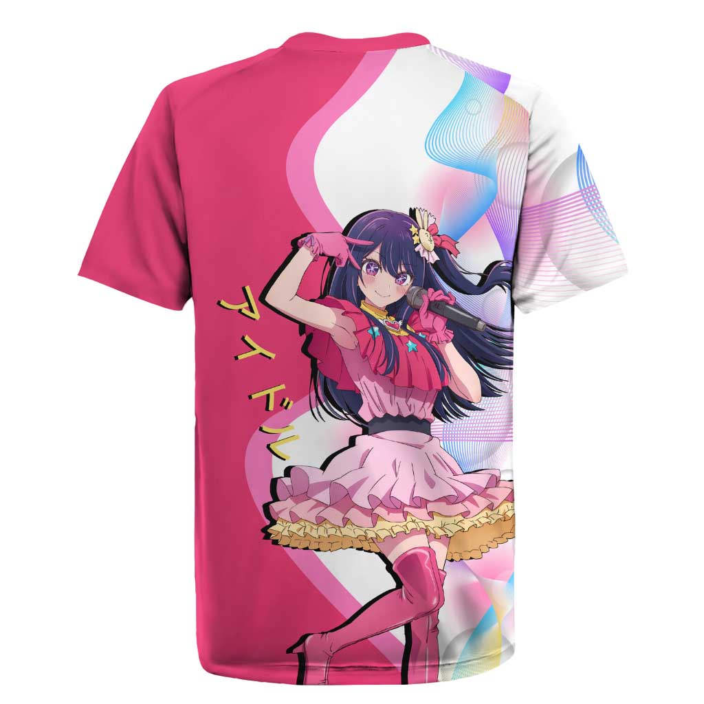 Ai Hoshino Idol Rugby Jersey Sparkling Idol Anime Style
