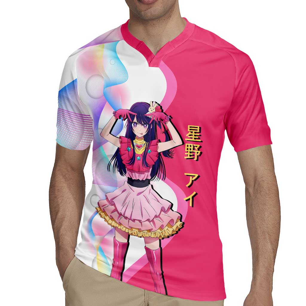 Ai Hoshino Idol Rugby Jersey Sparkling Idol Anime Style