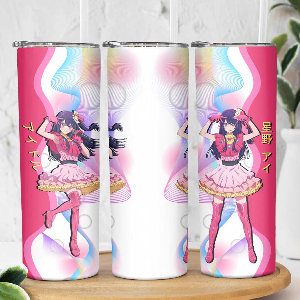 Ai Hoshino Idol Skinny Tumbler Sparkling Idol Anime Style