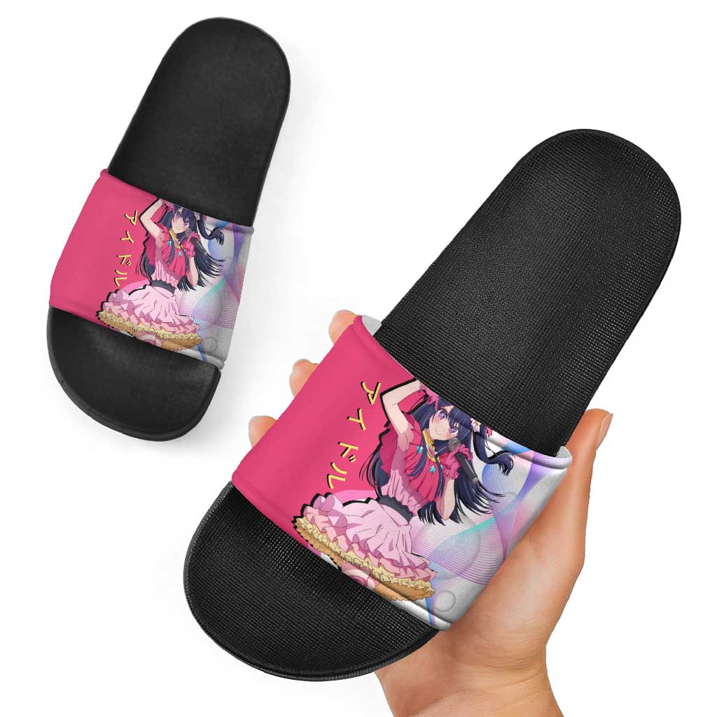Ai Hoshino Idol Slide Sandals Sparkling Idol Anime Style