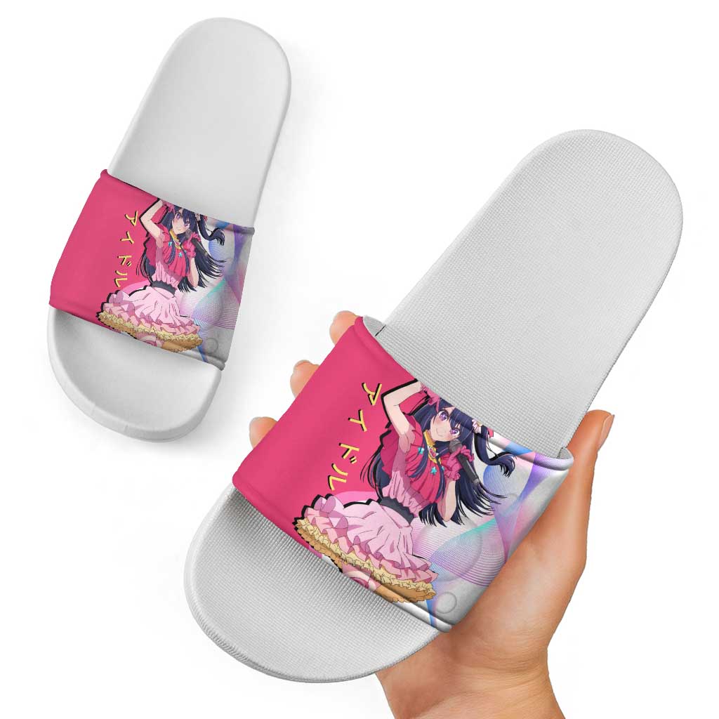 Ai Hoshino Idol Slide Sandals Sparkling Idol Anime Style