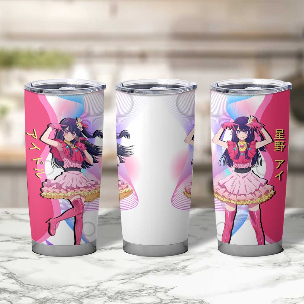 Ai Hoshino Idol Tumbler Cup Sparkling Idol Anime Style