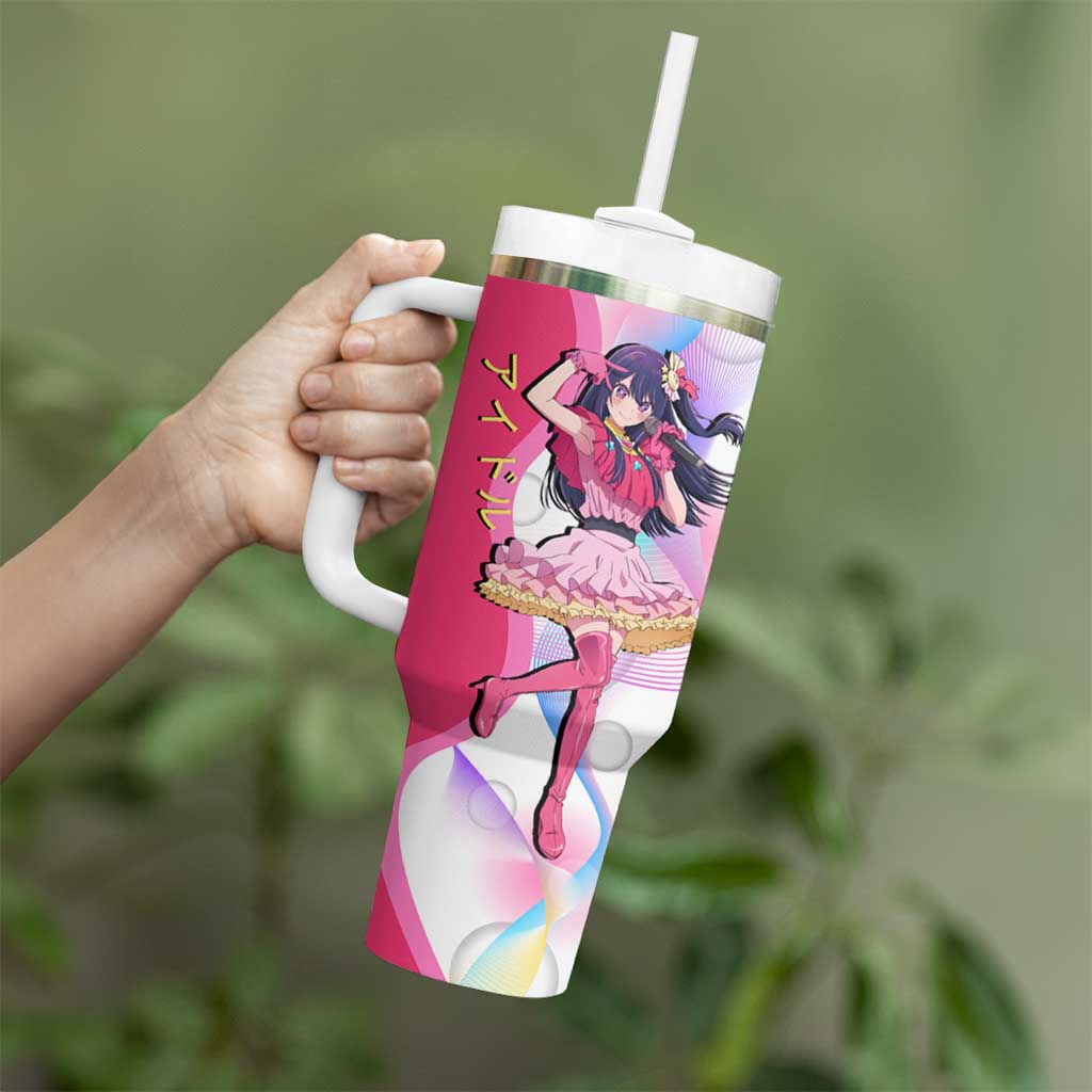 Ai Hoshino Idol Tumbler With Handle Sparkling Idol Anime Style