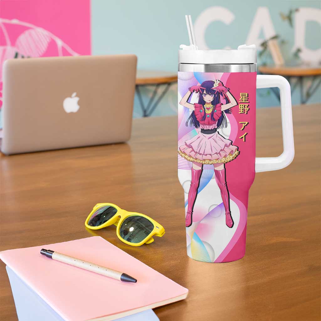 Ai Hoshino Idol Tumbler With Handle Sparkling Idol Anime Style