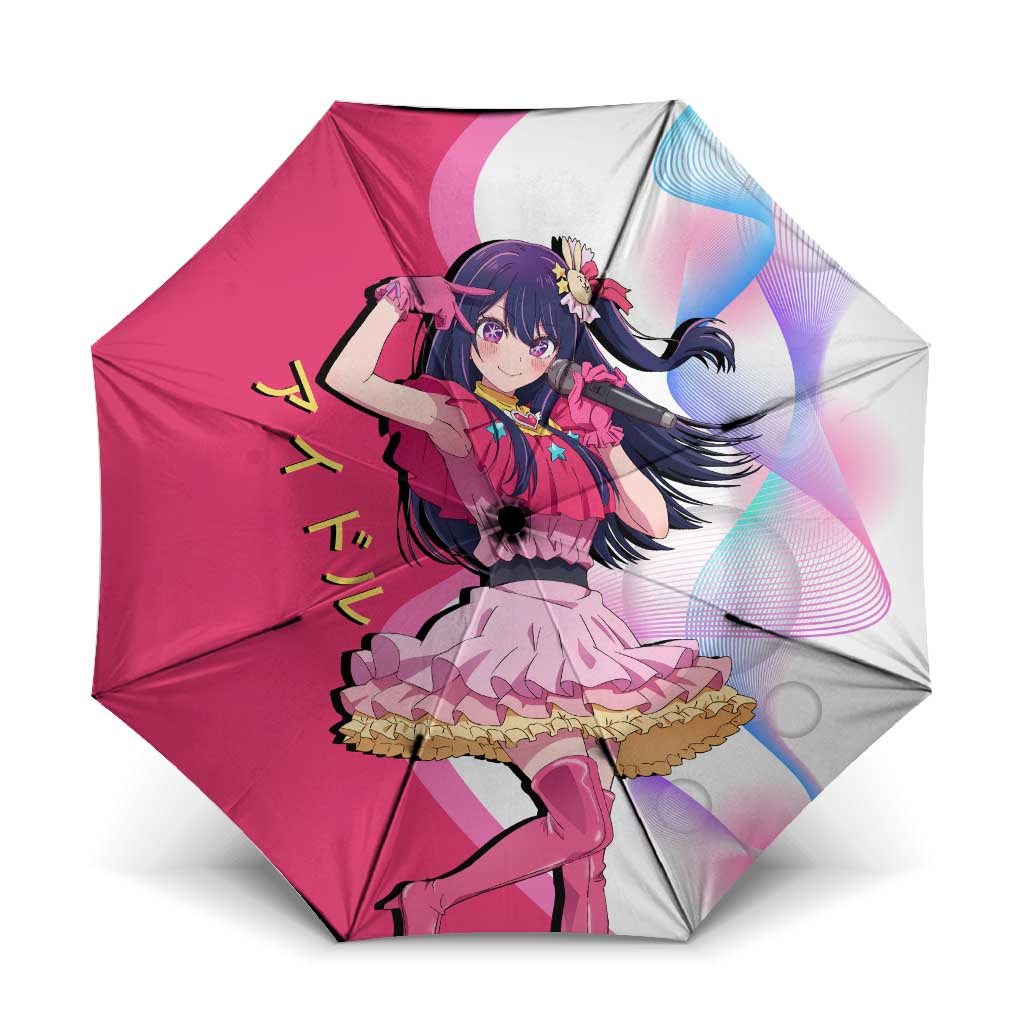Ai Hoshino Idol Umbrella Sparkling Idol Anime Style