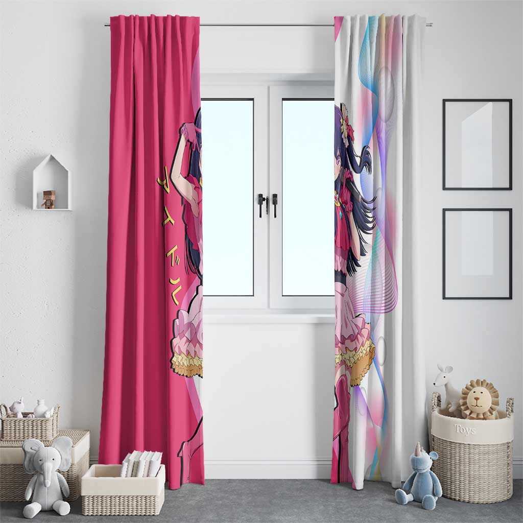 Ai Hoshino Idol Window Curtain Sparkling Idol Anime Style