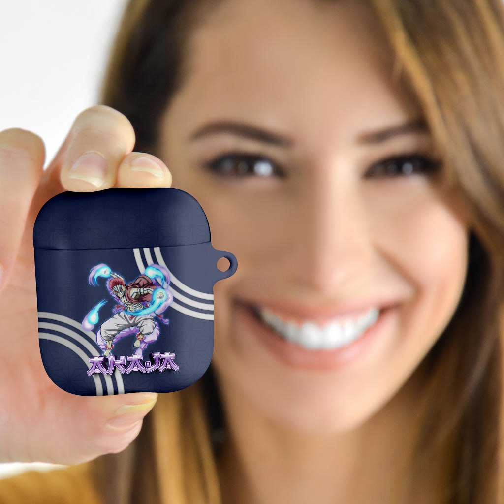 Akaza Demon Slayer AirPods Case Mystic Aura Anime Ring Style