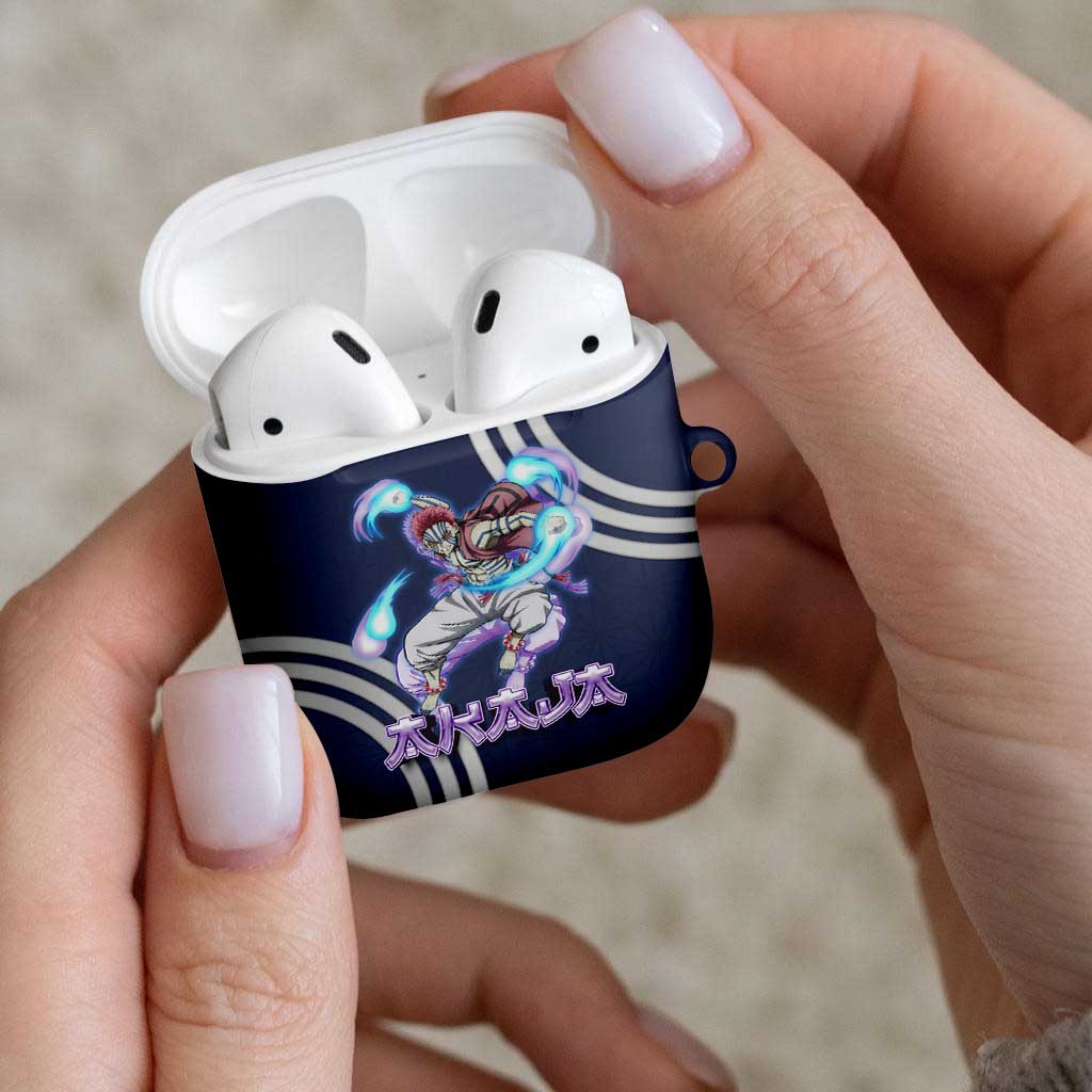 Akaza Demon Slayer AirPods Case Mystic Aura Anime Ring Style