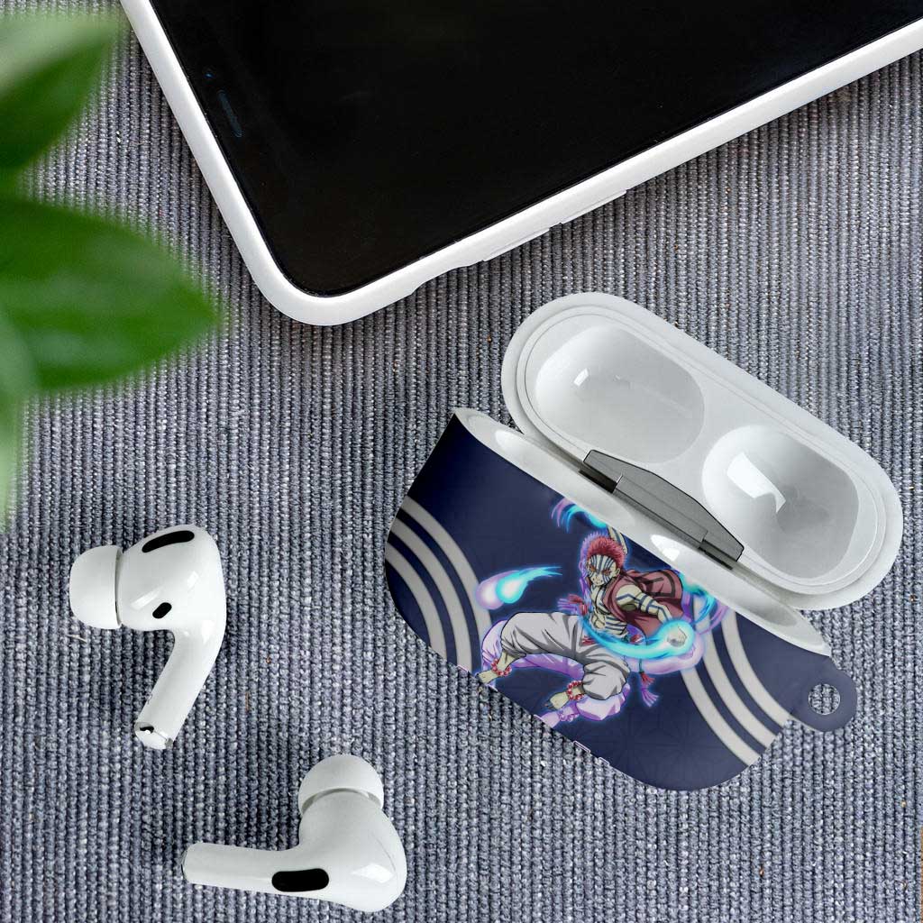 Akaza Demon Slayer AirPods Case Mystic Aura Anime Ring Style