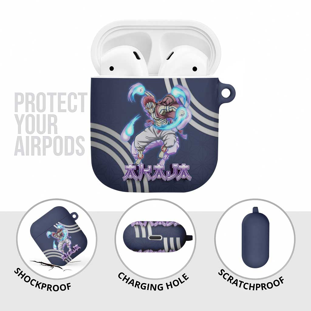 Akaza Demon Slayer AirPods Case Mystic Aura Anime Ring Style