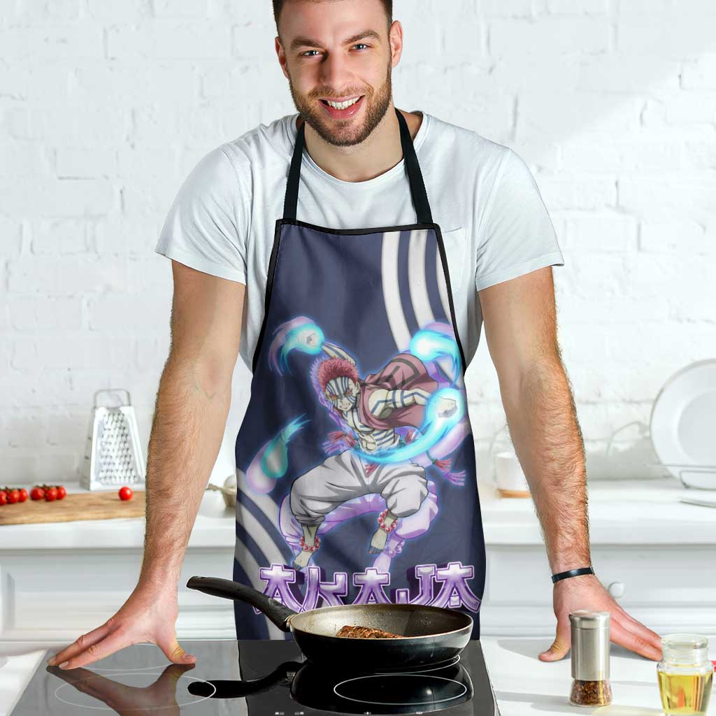 Akaza Demon Slayer Apron Mystic Aura Anime Ring Style