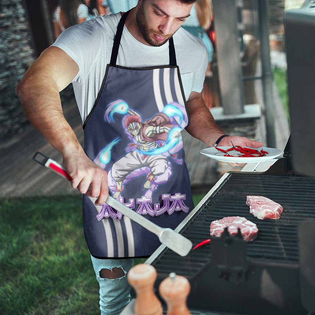 Akaza Demon Slayer Apron Mystic Aura Anime Ring Style