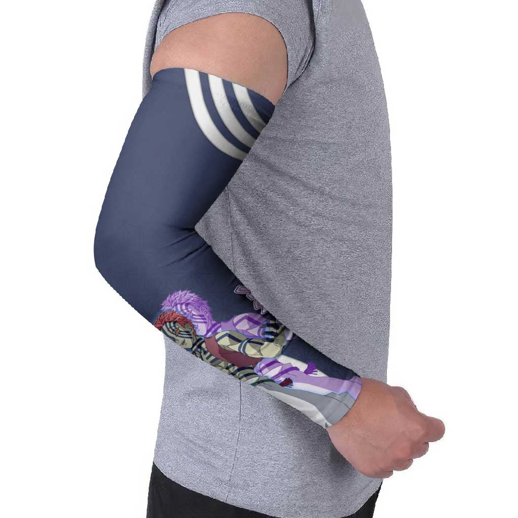 Akaza Demon Slayer Arm Sleeves Mystic Aura Anime Ring Style