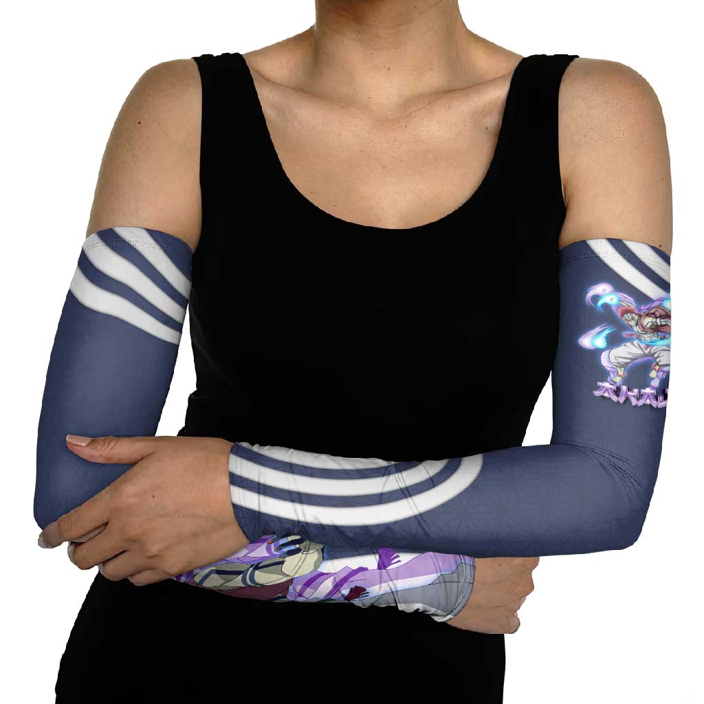 Akaza Demon Slayer Arm Sleeves Mystic Aura Anime Ring Style