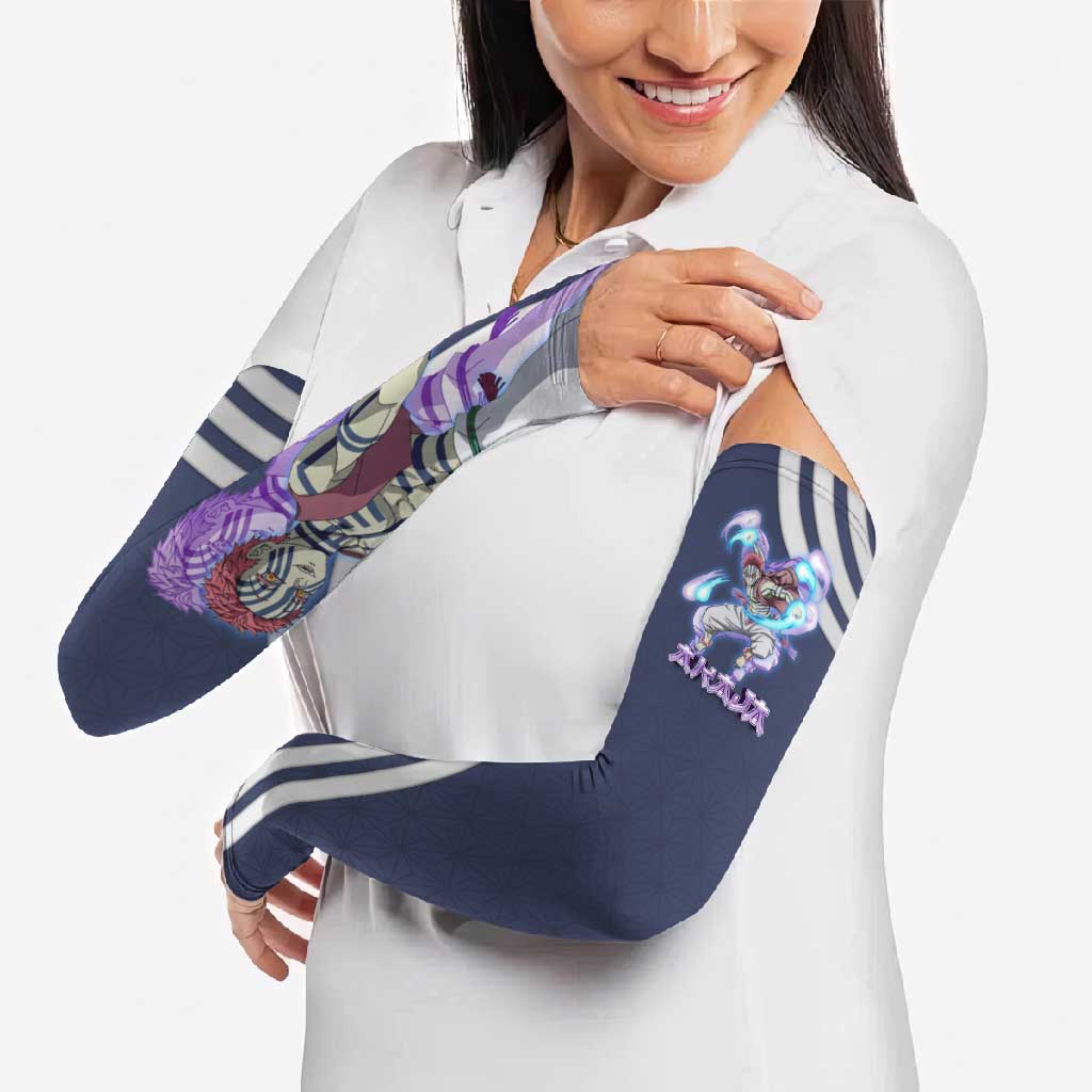 Akaza Demon Slayer Arm Sleeves Mystic Aura Anime Ring Style