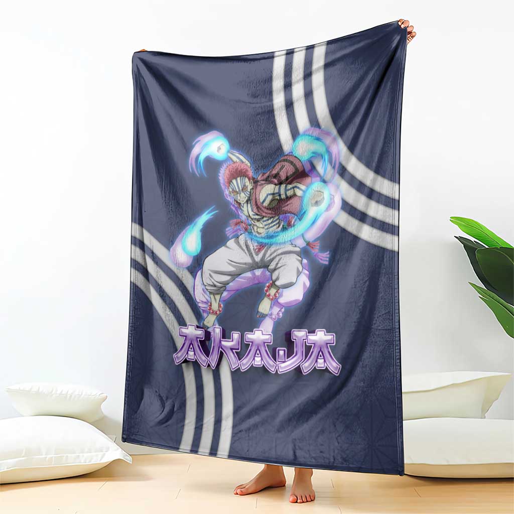 Akaza Demon Slayer Blanket Mystic Aura Anime Ring Style