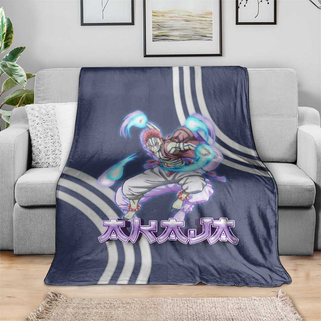 Akaza Demon Slayer Blanket Mystic Aura Anime Ring Style
