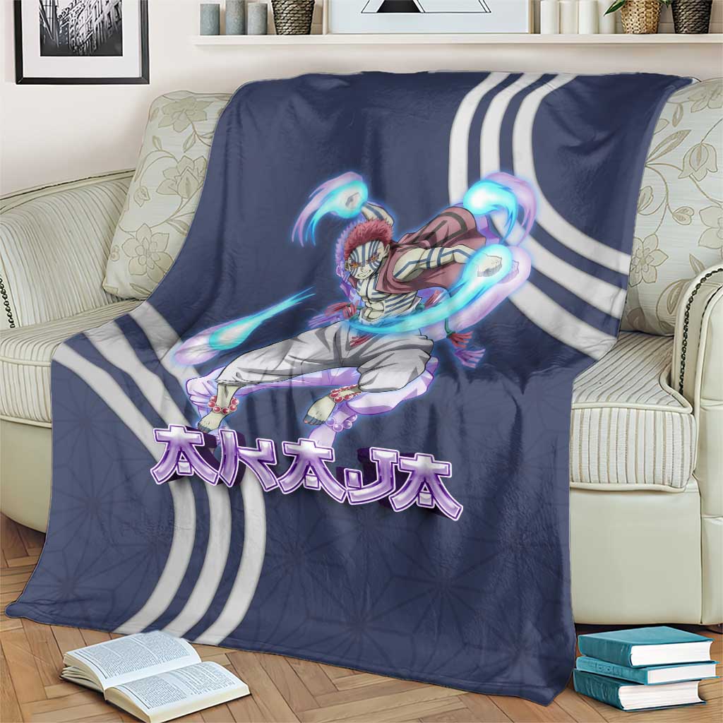 Akaza Demon Slayer Blanket Mystic Aura Anime Ring Style