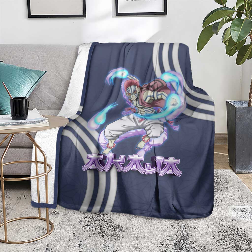Akaza Demon Slayer Blanket Mystic Aura Anime Ring Style
