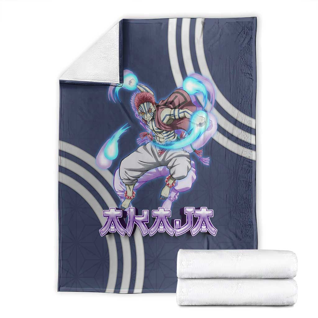 Akaza Demon Slayer Blanket Mystic Aura Anime Ring Style