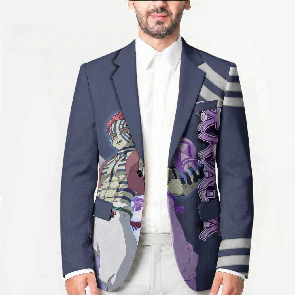 Akaza Demon Slayer Blazer Mystic Aura Anime Ring Style