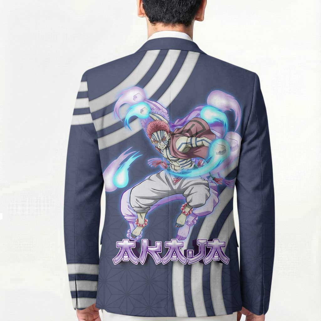 Akaza Demon Slayer Blazer Mystic Aura Anime Ring Style