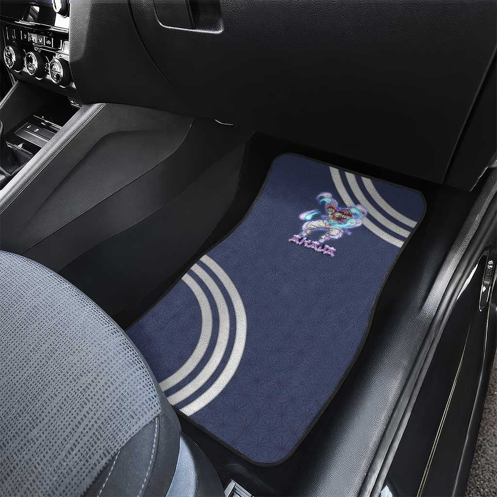 Akaza Demon Slayer Car Mats Mystic Aura Anime Ring Style