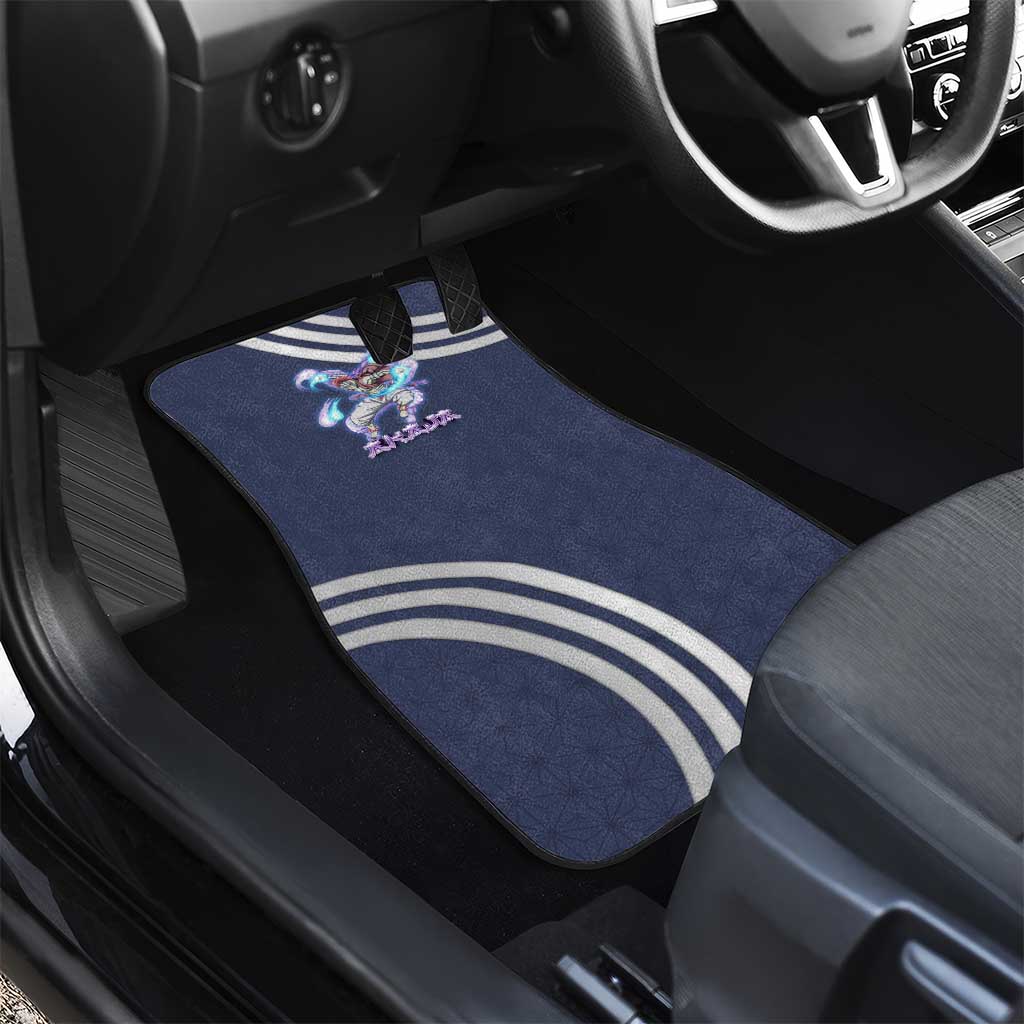 Akaza Demon Slayer Car Mats Mystic Aura Anime Ring Style