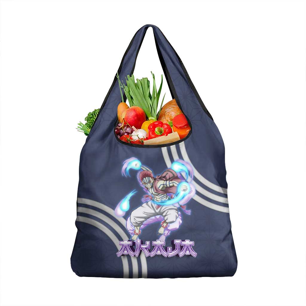 Akaza Demon Slayer Grocery Bag Mystic Aura Anime Ring Style