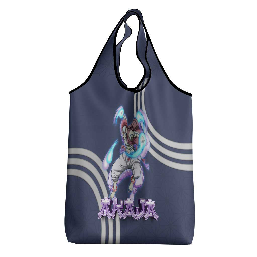 Akaza Demon Slayer Grocery Bag Mystic Aura Anime Ring Style