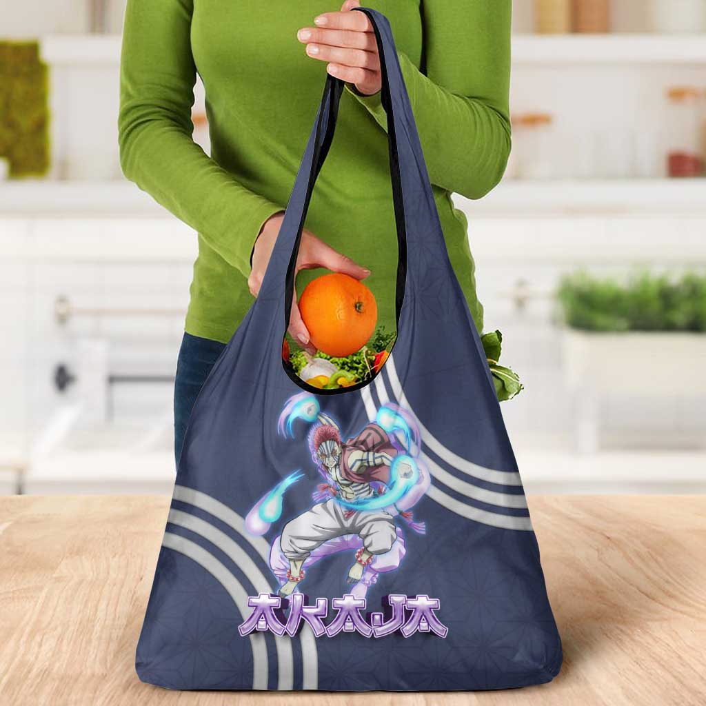 Akaza Demon Slayer Grocery Bag Mystic Aura Anime Ring Style