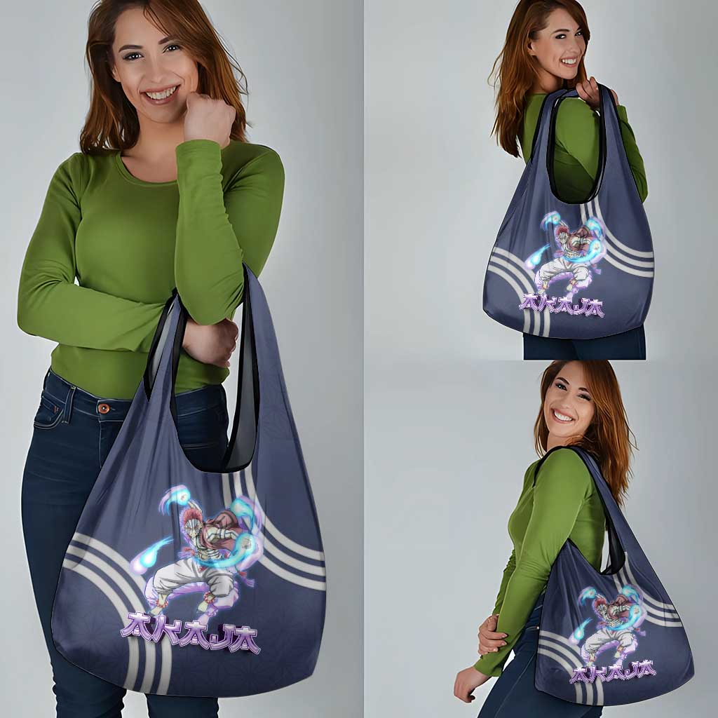 Akaza Demon Slayer Grocery Bag Mystic Aura Anime Ring Style