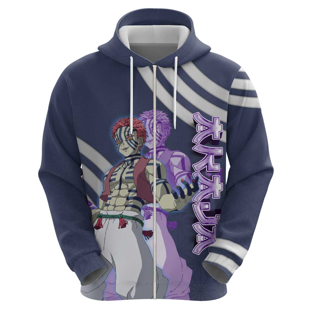 Akaza Demon Slayer Hoodie Mystic Aura Anime Ring Style