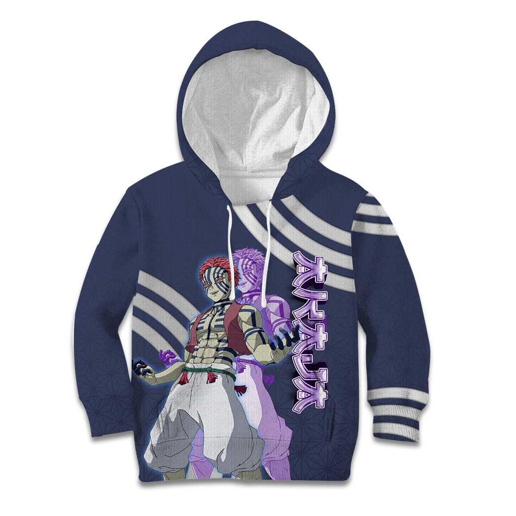 Akaza Demon Slayer Kid Hoodie Mystic Aura Anime Ring Style