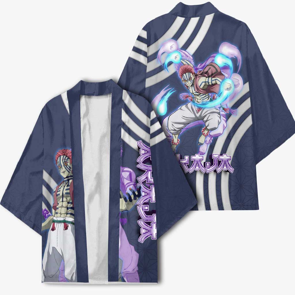 Akaza Demon Slayer Kimono Mystic Aura Anime Ring Style