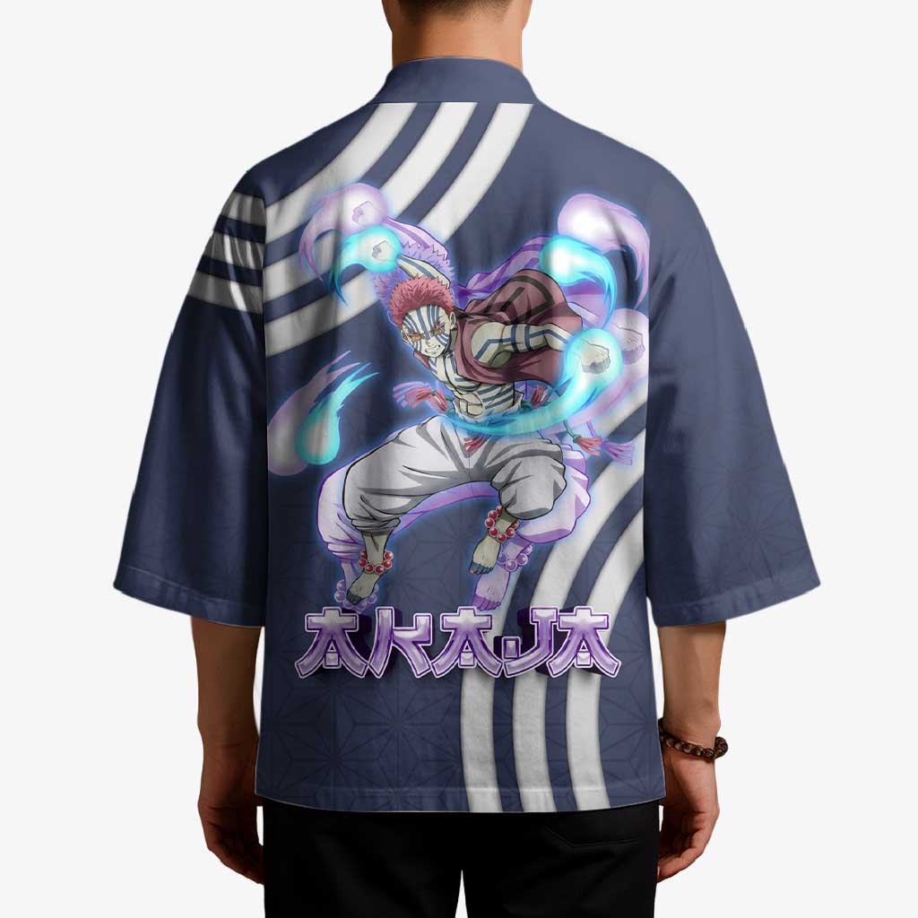 Akaza Demon Slayer Kimono Mystic Aura Anime Ring Style