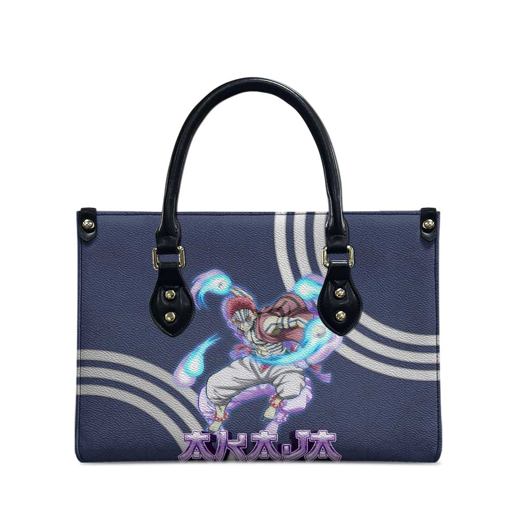 Akaza Demon Slayer Leather Bag Mystic Aura Anime Ring Style