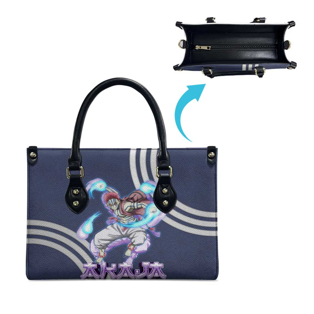 Akaza Demon Slayer Leather Bag Mystic Aura Anime Ring Style