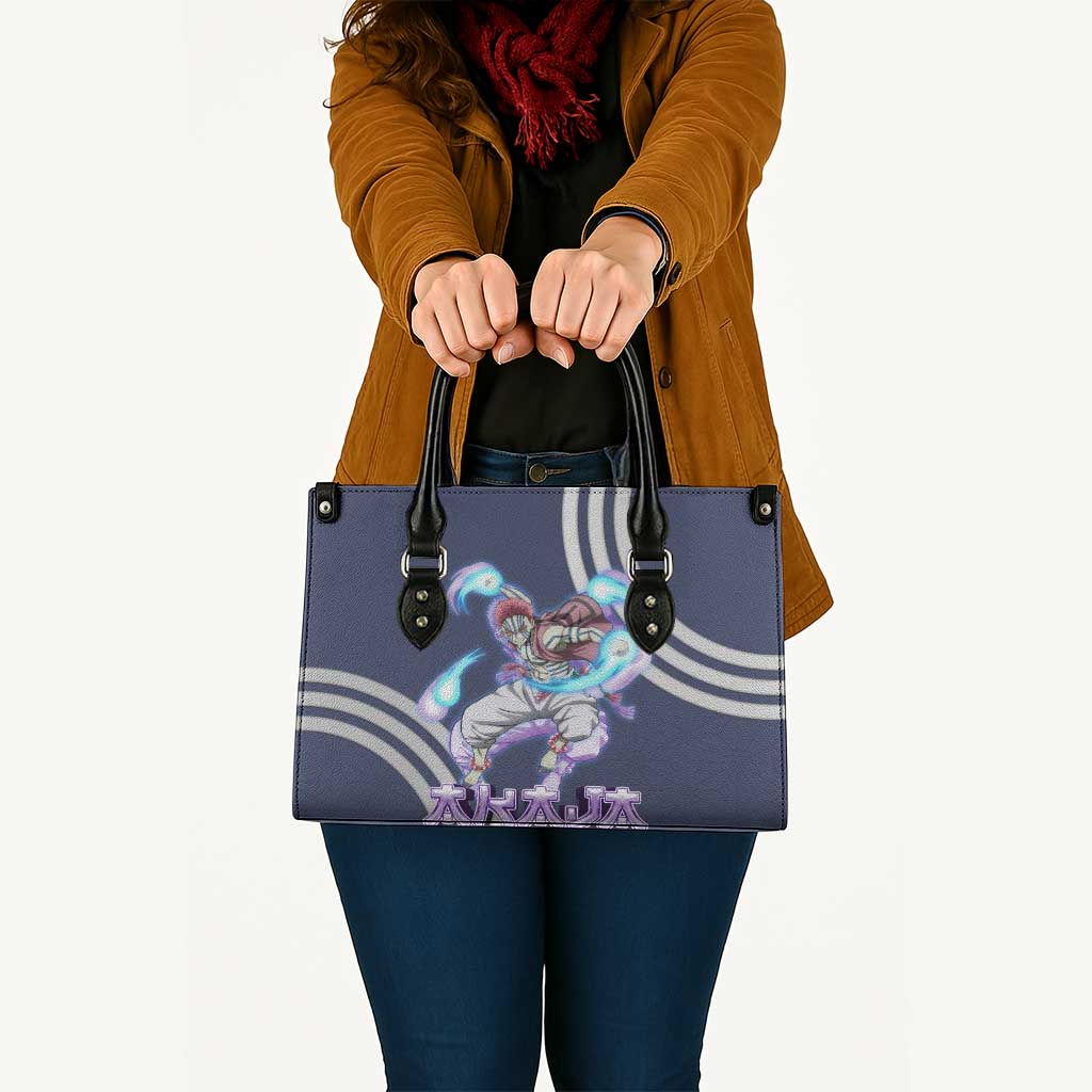 Akaza Demon Slayer Leather Bag Mystic Aura Anime Ring Style