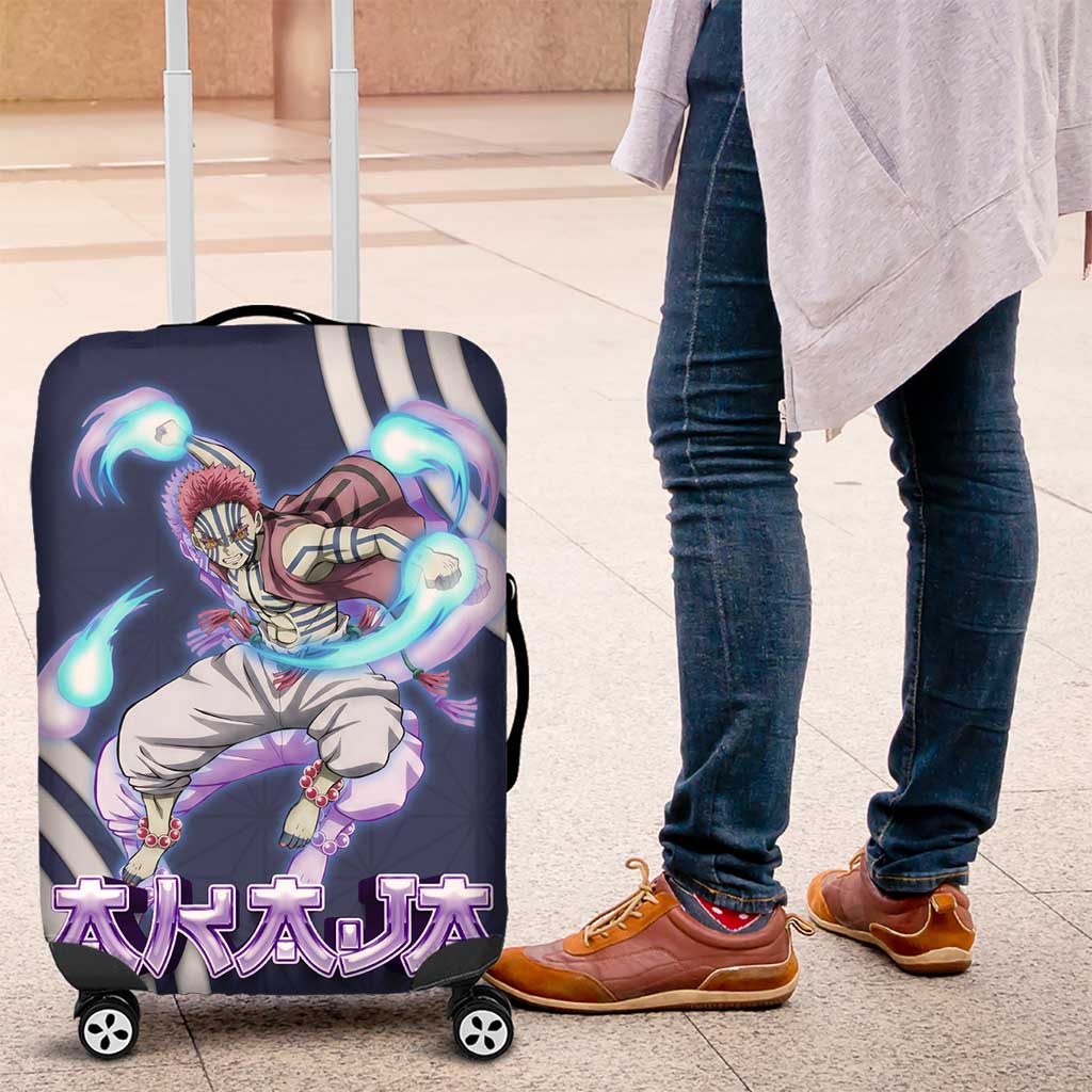 Akaza Demon Slayer Luggage Cover Mystic Aura Anime Ring Style