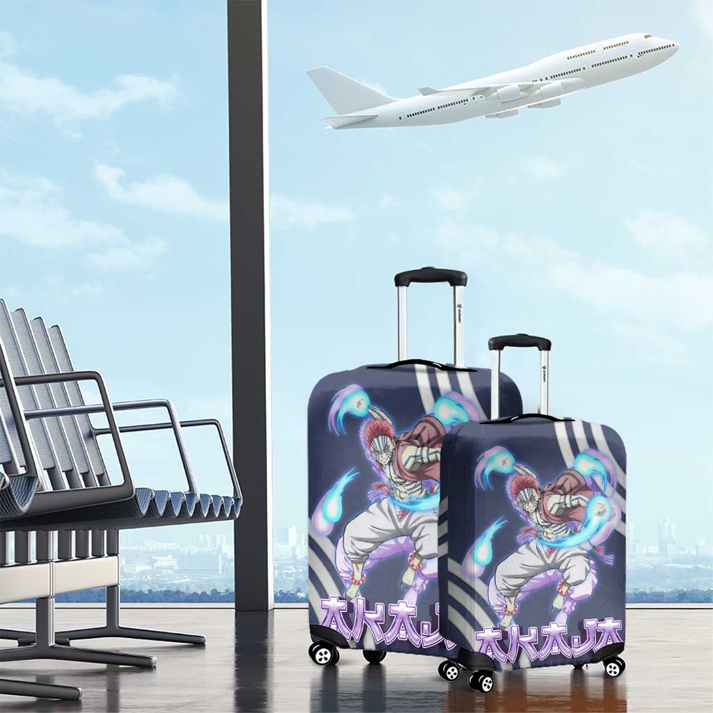 Akaza Demon Slayer Luggage Cover Mystic Aura Anime Ring Style