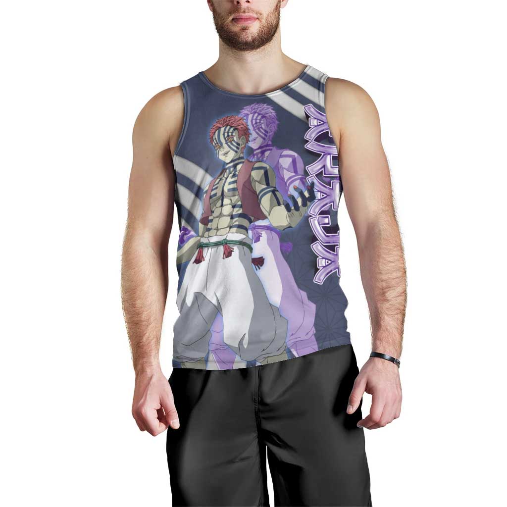 Akaza Demon Slayer Men Tank Top Mystic Aura Anime Ring Style