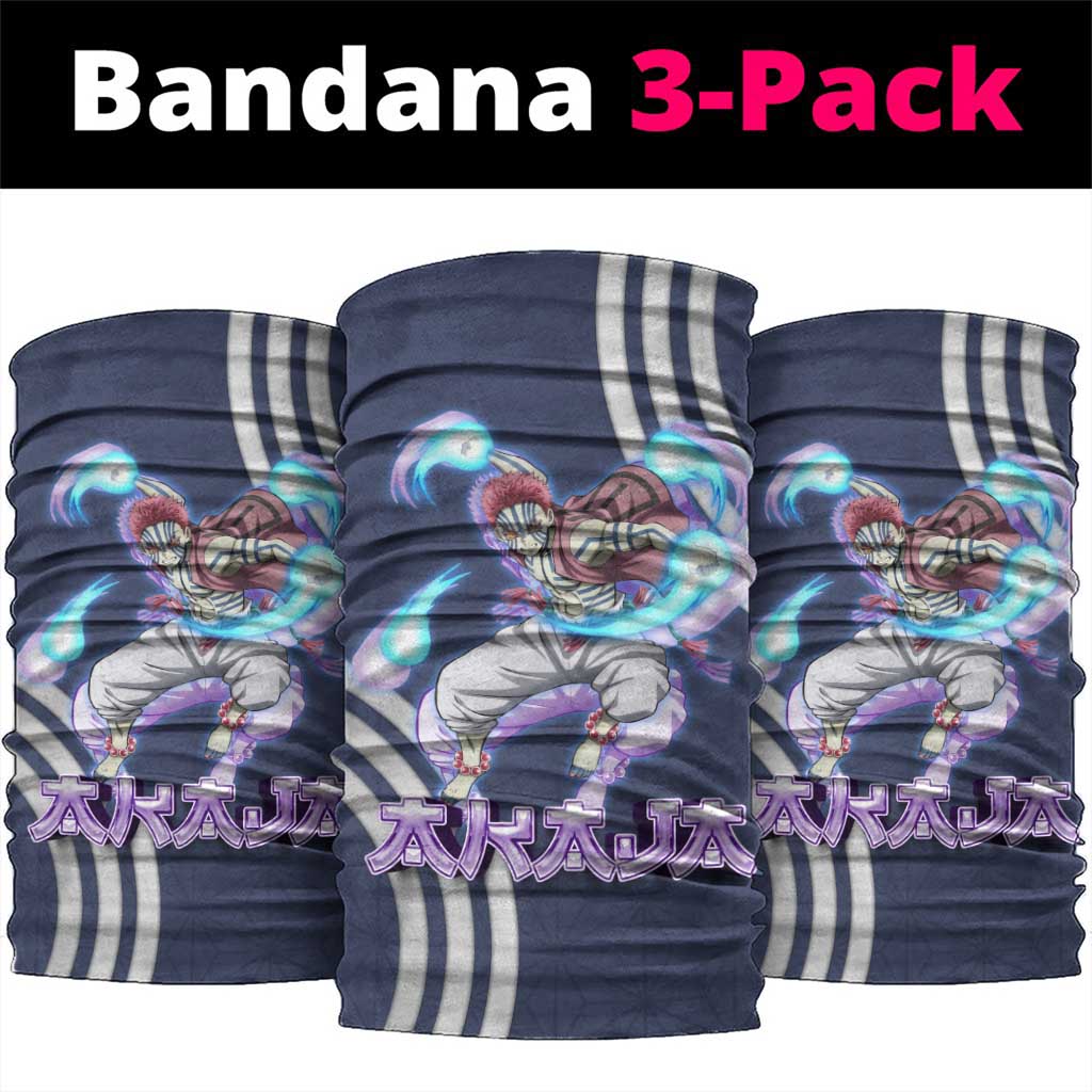 Akaza Demon Slayer Neck Gaiter Mystic Aura Anime Ring Style