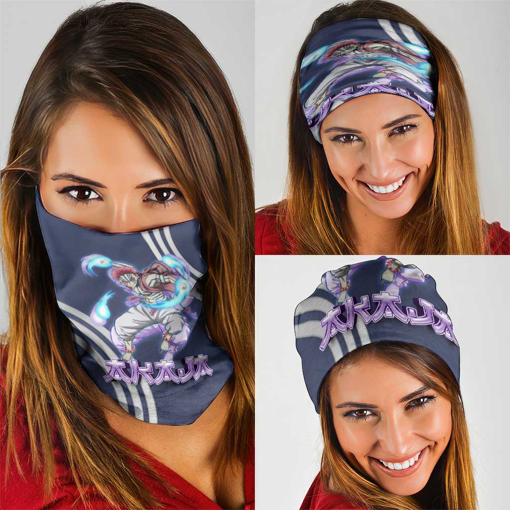 Akaza Demon Slayer Neck Gaiter Mystic Aura Anime Ring Style