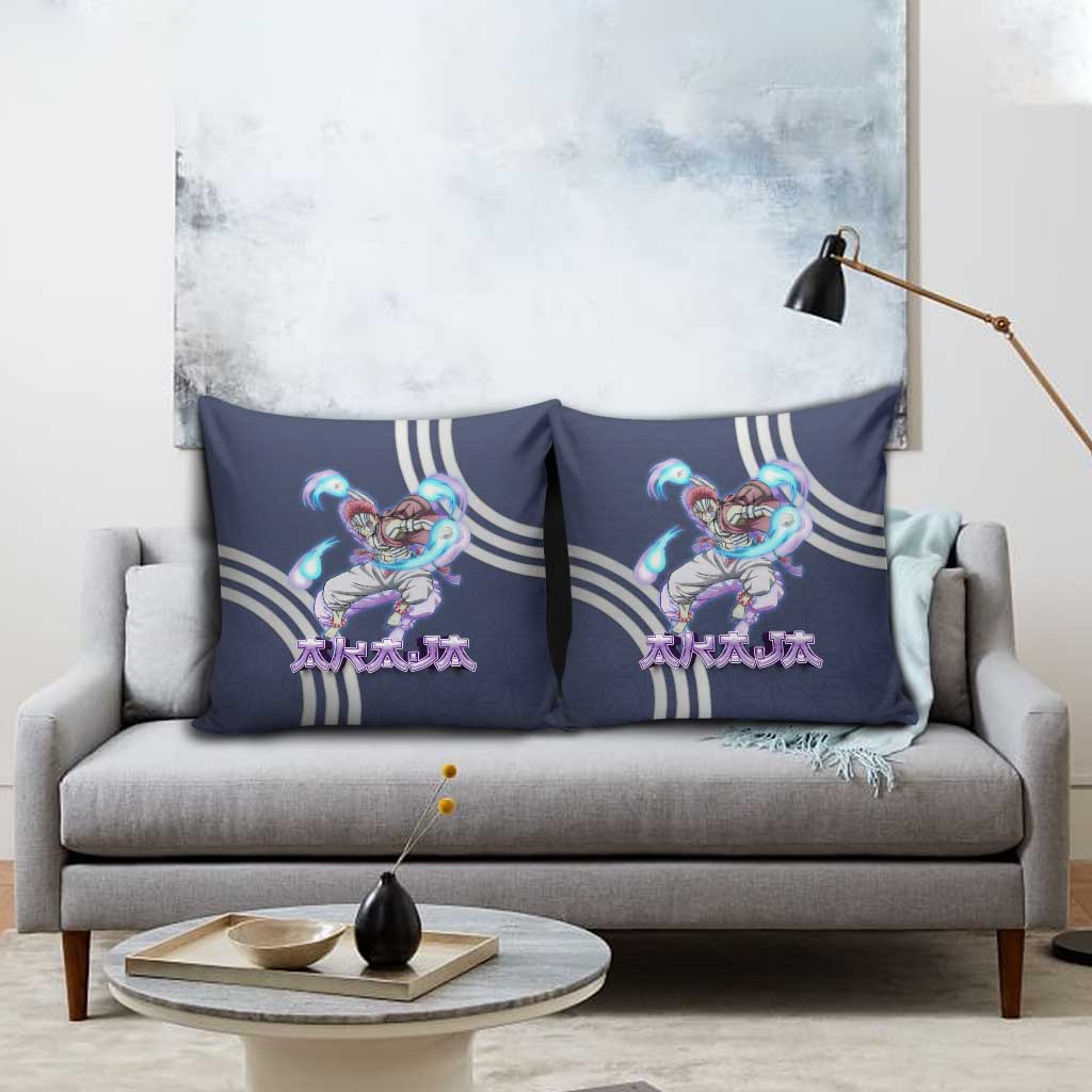 Akaza Demon Slayer Pillow Cover Mystic Aura Anime Ring Style