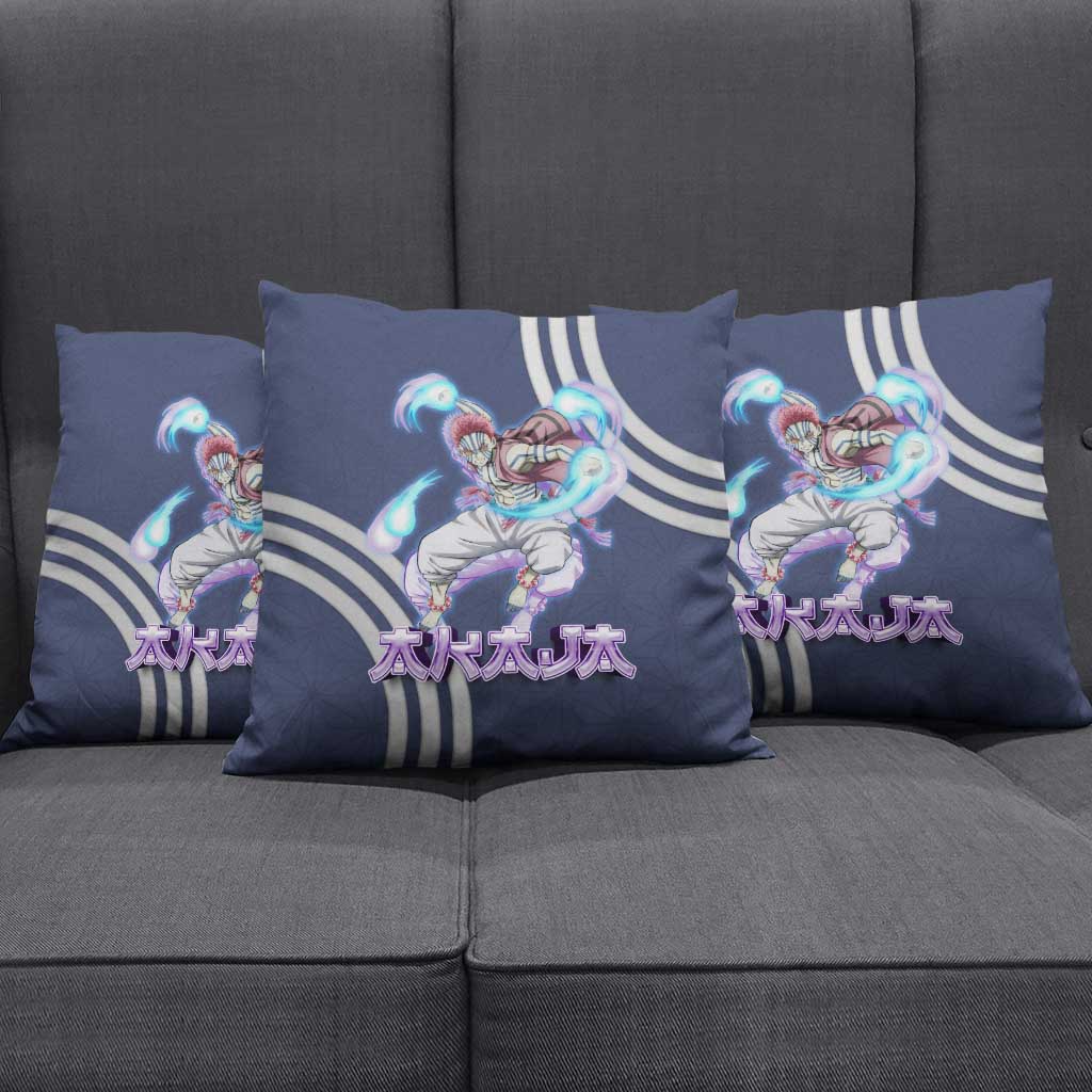 Akaza Demon Slayer Pillow Cover Mystic Aura Anime Ring Style