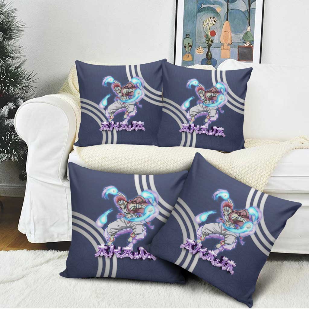 Akaza Demon Slayer Pillow Cover Mystic Aura Anime Ring Style